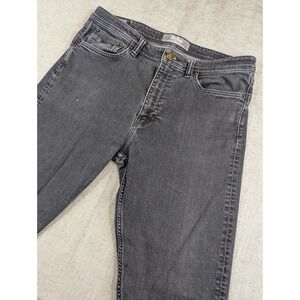 Revtown Jeans Mens 35x31 Black Taper Denim Stretch Medium Wash Pants